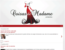 Tablet Screenshot of coisasdemadame.com